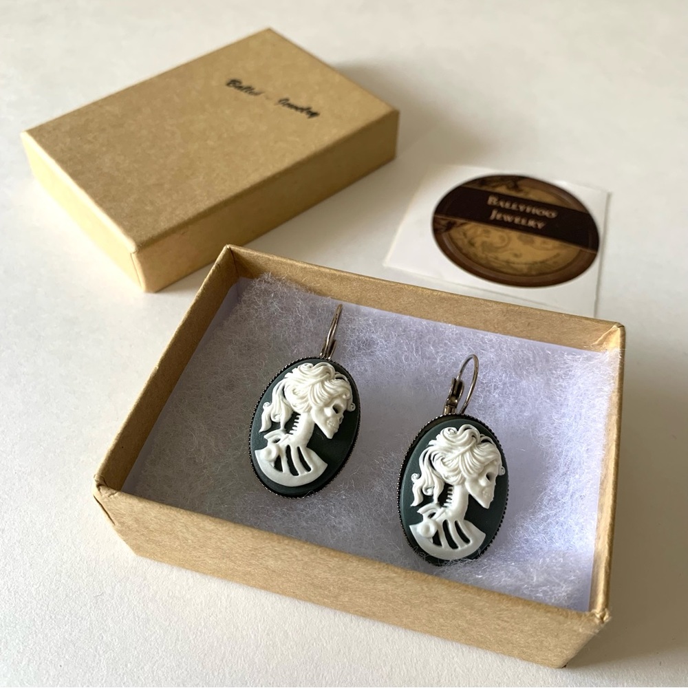 Handmade Skull Earrings